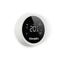 Termostat ambiental Homplex NX1, fara fir, programabil, control prin internet, alb, 5 ani garantie