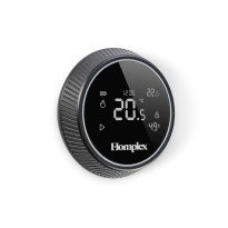Termostat ambiental Homplex NX1, fara fir, programabil, control prin internet, negru, 5 ani garantie