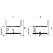 Cadru incastrabil bideu Wirquin 55950012