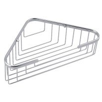 Etajera baie de colt Ferro Metalia Wire 250x250 mm crom