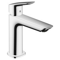Baterie lavoar Hansgrohe Logis 110 Fine crom cu ventil Pop-Up
