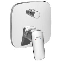 Baterie cada - dus incastrata Hansgrohe Logis patrata crom lucios