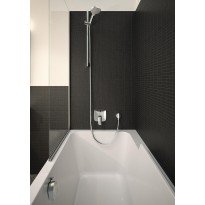 Baterie cada - dus incastrata Hansgrohe Logis patrata crom lucios