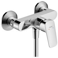 Baterie dus Hansgrohe Logis de perete crom lucios