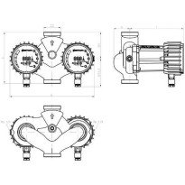 Pompa circulatie IMP-PUMPS NMTD SMART 32/100-180 cu turatie variabila, 10 bar, 180W, 230V