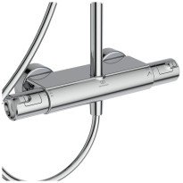 Coloana de dus Ideal Standard Ceratherm T25 cu baterie termostatata si para rotunda