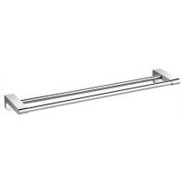 Suport prosop baie dublu Ferro Audrey 450 mm crom
