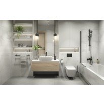 Suport prosop baie Ferro Greta 600 mm negru