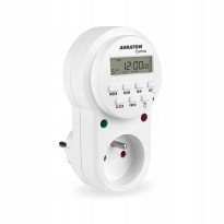 Priza programabila Auraton Carina, multifunctional, 8 programe ON/OFF