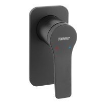 Baterie cada - dus Ferro Stratos incastrata, de perete, negru BSC7PABL