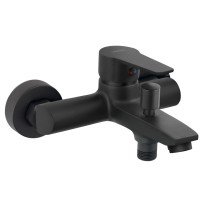 Baterie cada - dus Ferro Ritto BTR1BL de perete, negru