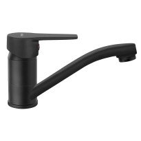 Baterie lavoar Ferro Ritto BTR2ABL cu pipa mobila, negru