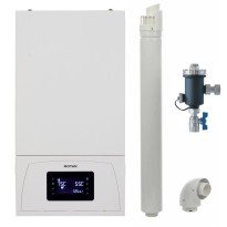 Centrala termica in condensare Motan Condens 100 - 25 kW, kit evacuare inclus, 5 ani garantie, filtru antimagnetita TURBO MAG cadou