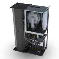 Centrala termica in condensare Motan MKDens 35 kW BA cu boiler din inox 40 litri, kit evacuare inclus