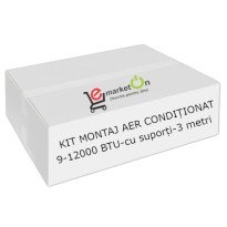 Kit complet montaj aer condiționat 9000 - 12000 BTU, țeavă 1/4 - 3/8 - cu suporți - 3 metri