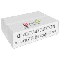 Kit complet 4,5 metri montaj aer conditionat 9000 - 12000 BTU, teava 1/4 - 3/8 - fara suporti 