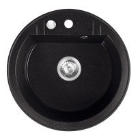 Chiuveta compozit Ferro Mezzo II rotunda 51 cm grafit
