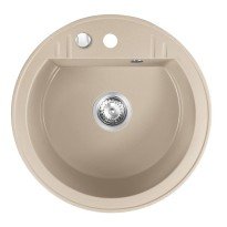 Chiuveta compozit Ferro Mezzo II rotunda 51 cm bej nisip
