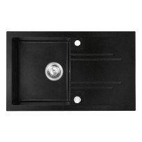 Chiuveta compozit Ferro Mezzo II reversibila 78x48 cm grafit