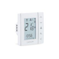 Termostat ambient Salus FC600 cu fir pentru ventiloconvectoare, alb, montaj in doza, 5 ani garantie