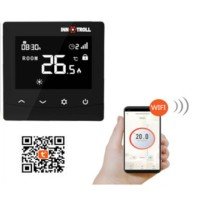 Termostat electronic programabil INNOTROLL HT WIFI cu fir, negru, montaj in doza