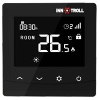 Termostat electronic programabil INNOTROLL HT cu fir, negru, montaj in doza