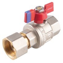 Robinet apa cu bila Ferro F-Power G1/2 cu racord semiolandez KFPM1SG