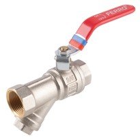 Robinet apa cu bila Ferro F-Power G1/2 cu filtru incorporat KFPZF1