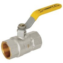 Robinet gaz cu bila Ferro KGS 1/2 interior-interior cu maneta
