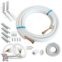 Kit complet montaj aer conditionat 24000 BTU, teava 5/8 - 3/8 - cu suporti - 3 metri