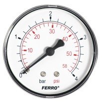 Manometru axial Ferro M6304A, 63 mm, 1/4", 0-4 bar