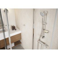 Set de dus Ferro Tutti N340 cu bara si suport culisant crom