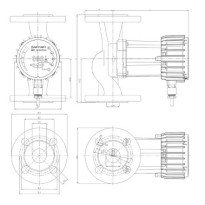 Pompa de circulatie IMP-PUMPS NMT SMART 50-120 F cu turatie variabila, 10 bar, 160W, 230V