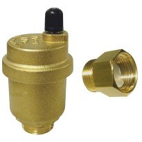 Aerisitor automat Ferro O15AS 3/8 cu valva antireflux, alama, galben