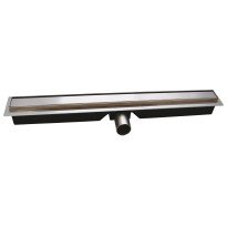Rigola dus liniara Ferro Super Slim Pro OLSP1-80, cu sifon, inox si plastic, ø 40 mm, 80 cm