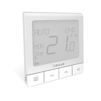 Termostat ambient Salus Quantum SQ610 cu fir, compatibil cu sistemul IT600 smart Home - alb, montaj in doza, 5 ani garantie