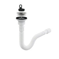 Ventil 1"1/4 cu dop si sifon flexibil, iesire Ø32-40 