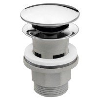 Ventil lavoar Ferro S287PP-B, click-clack, polipropilena, crom, diametru 1 1/4