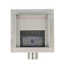 Rigola dus patrata GEHLER VOLTA din inox SQ-05 13cm