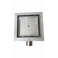 Rigola dus patrata GEHLER PIEDRA din inox SQ-05 13cm