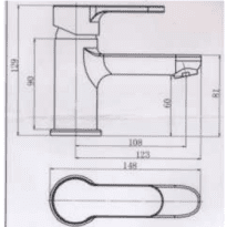 Baterie lavoar cu ventil Moos HL18041-63