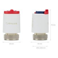 Actuator termoelectric Salus T30NC, M30 x 1.5, 230 V, alb, 5 ani garantie