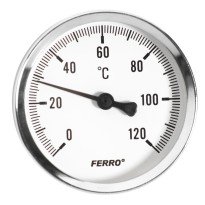 Termometru axial Ferro T63120A, 63 mm x 1/2 