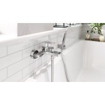 Set de dus Ferro Sinus U170B cu suport reglabil crom