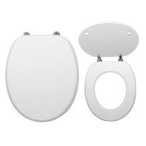 Capac WC MDF alb Ferro