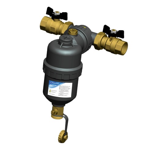 Filtru anti-magnetita Salus MD34S MAG Defender cu robineti 3/4 - pentru PPR, 5 ani garantie