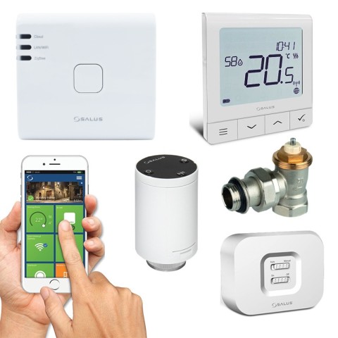 Pachet control independent in fiecare camera Salus IT600 pentru apartament cu 7 calorifere