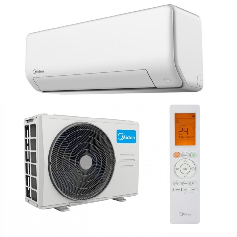 Aer conditionat Midea All Easy Pro Nordic UV 24000 BTU WIFI Clasa A+++ / A++, cu rezistenta pe carcasa si compresor, lampa uv, filtru Hepa si compound