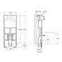 Bazin incastrat pentru WC Roca Duplo A890090020