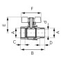 Robinet apa cu bila Ferro F-Power G3/8 KFPM101